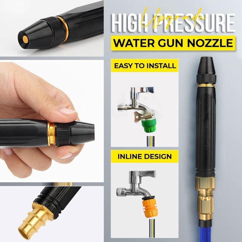 Metal Body Black Nozzle - Cleans Effortlessly